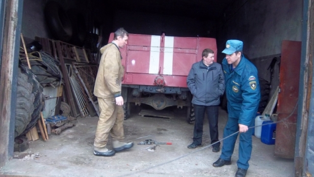 В Судиславском районе прошла проверка подготовки к пожароопасному сезону