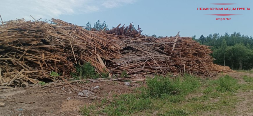 Под Судиславлем произошло возгорания отходов деревообработки