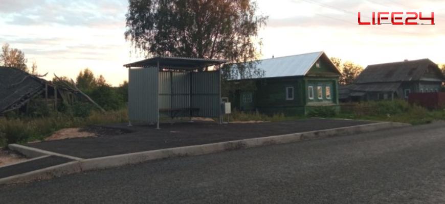 Новые автобусные остановки установили на трассе Судиславль — Сырнево в Судиславском районе