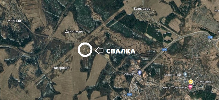 Под Судиславлем найдена гигантская свалка опилок и бытового мусора