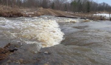 В Судиславском округе река Корба вышла из берегов и отрезала две деревни