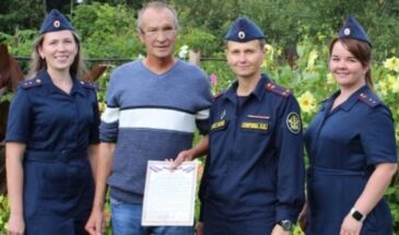 В Судиславском округе сотрудники отдела охраны КПБСТИН поздравили ветерана УИС с 65-летним юбилеем